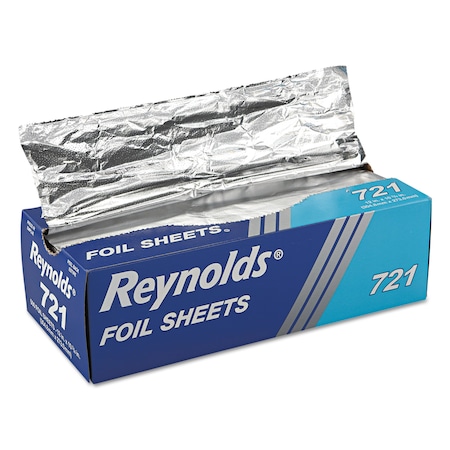 Reynolds Pop-Up Interfolded Aluminum Foil Sheets, 12 x 10 3/4, Silver, PK500 000000000000000721